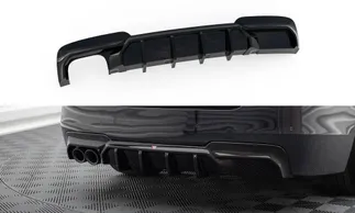 Maxton Design Rear Valance For F10 BMW 5 Series M-Pack (Single Tip One Side) - V2